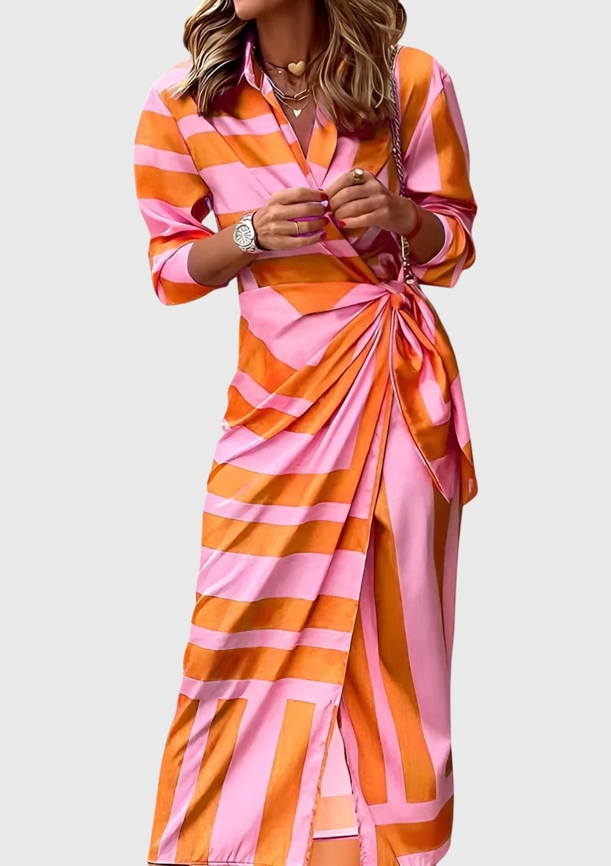 Everly™ | Elegantes Wickelkleid mit Print