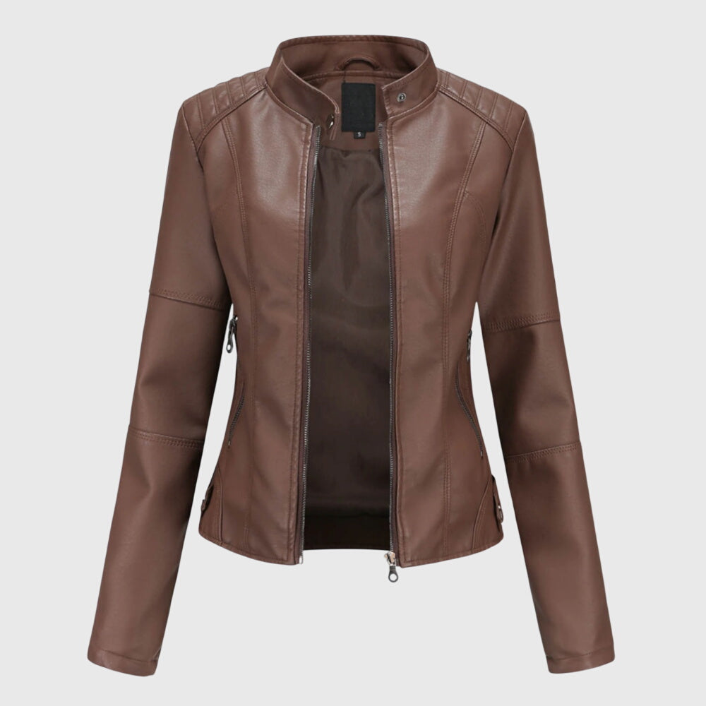 Giorgina™ - Stylische Lederjacke für Frauen