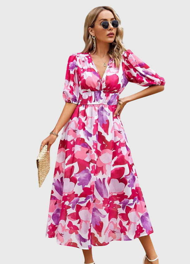 Merlin™ | Figurbetontes Blumenkleid