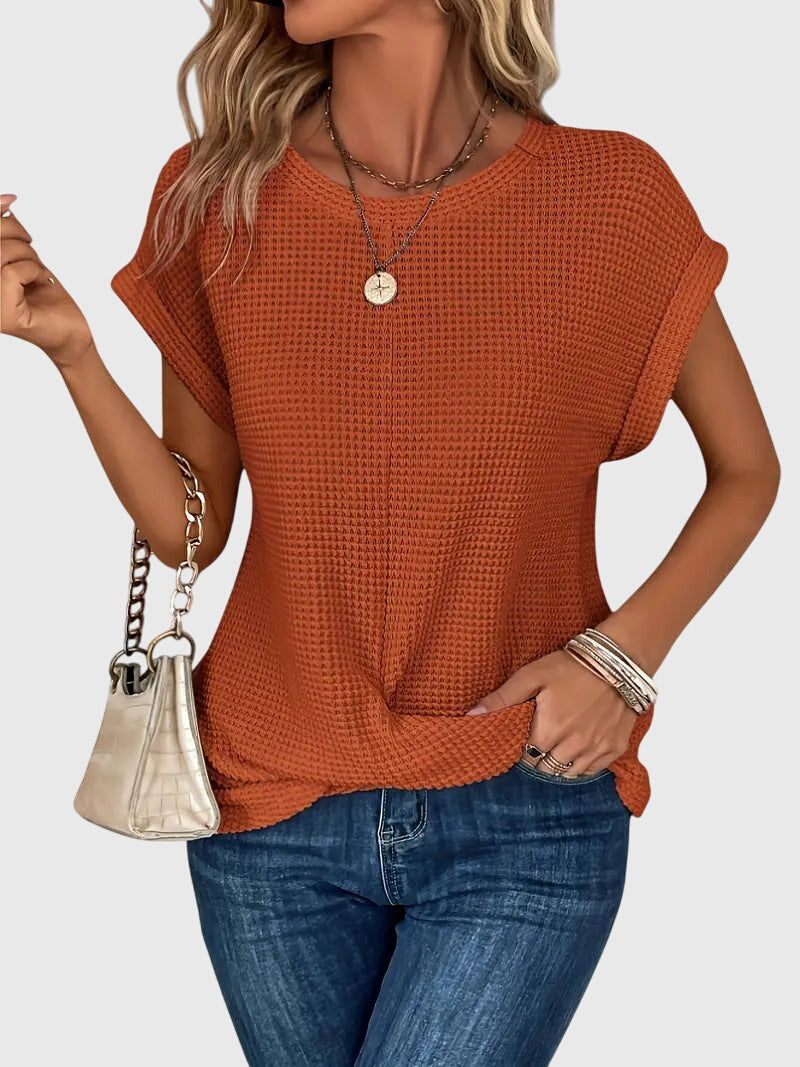 Isa™ | Elegante Bluse mit Rundhalsausschnitt