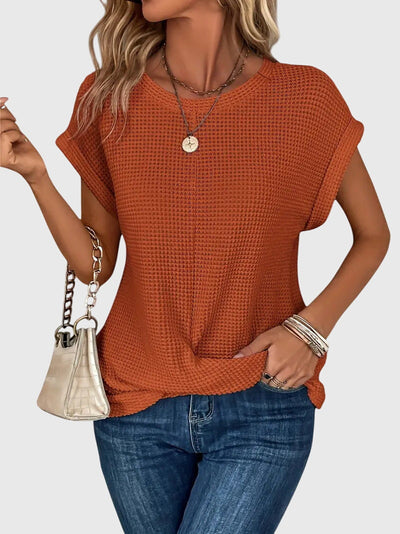 Isa™ | Elegante Bluse mit Rundhalsausschnitt