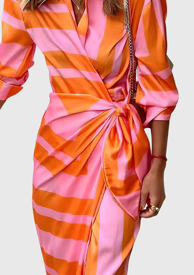 Everly™ | Elegantes Wickelkleid mit Print