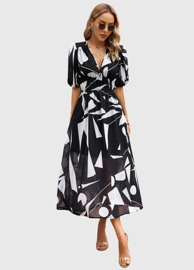 Merlin™ | Figurbetontes Blumenkleid