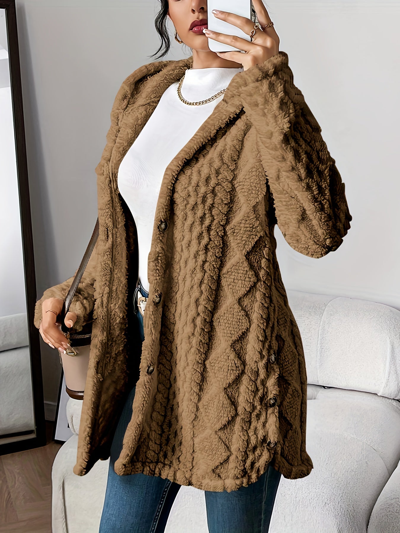 Celine™ - Plüsch-Hoodie-Cardigan