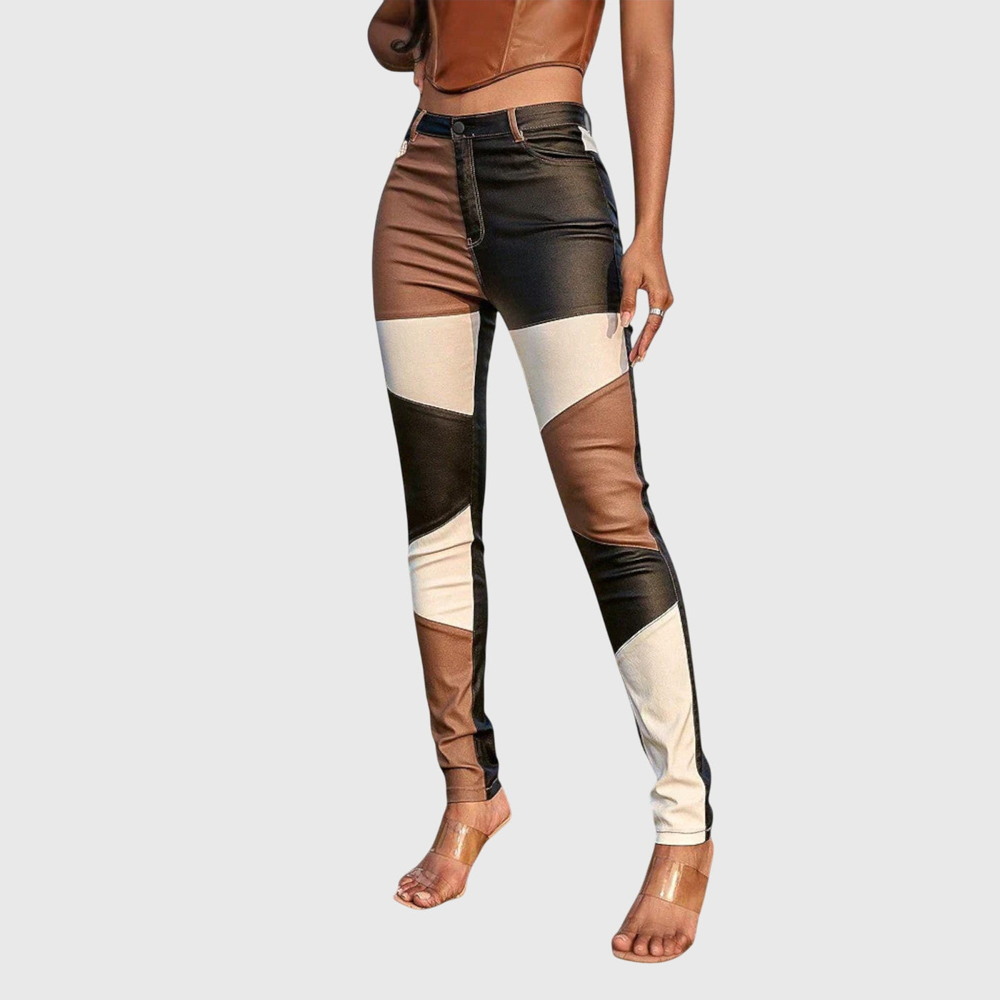 Calliope - Röhrenhose mit Farbblockmuster