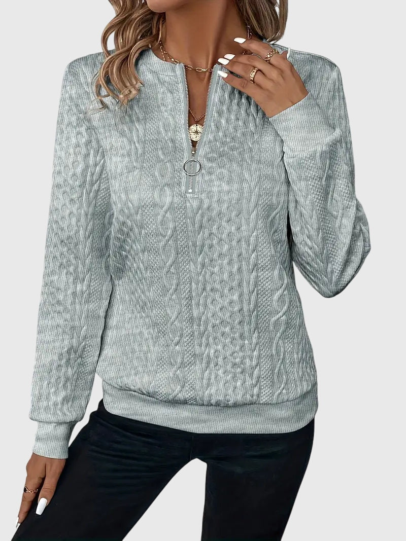 Nora™ | Sweater mit Reißverschluss