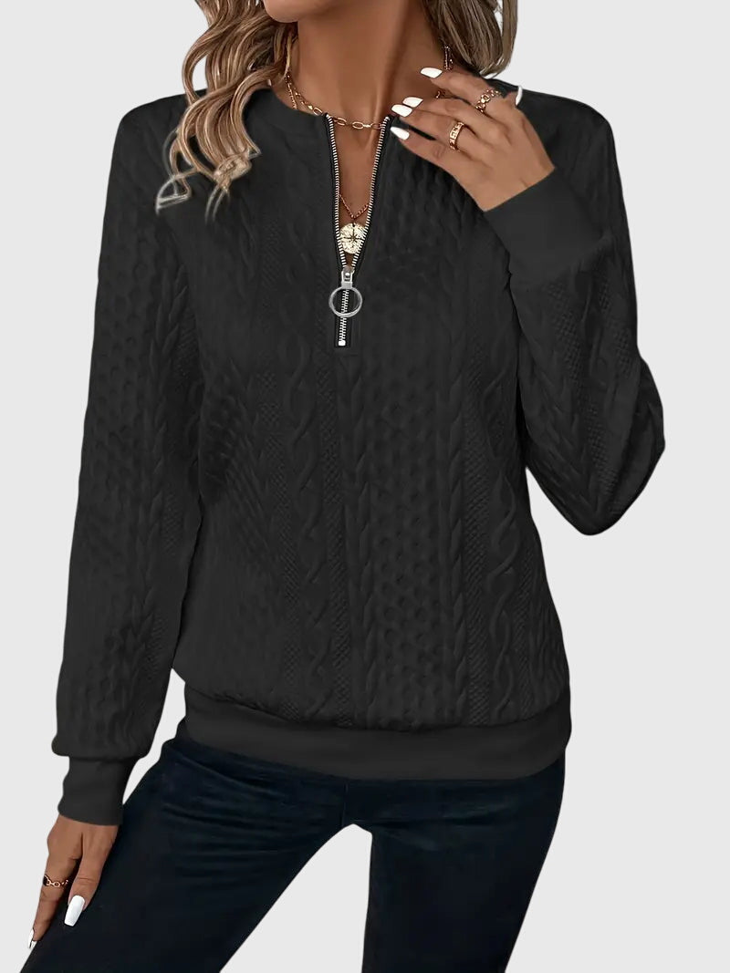 Nora™ | Sweater mit Reißverschluss
