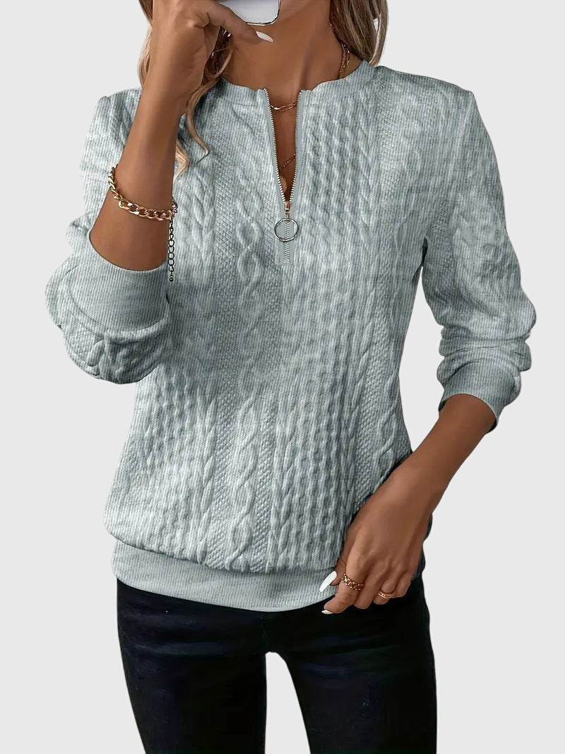 Nora™ | Sweater mit Reißverschluss