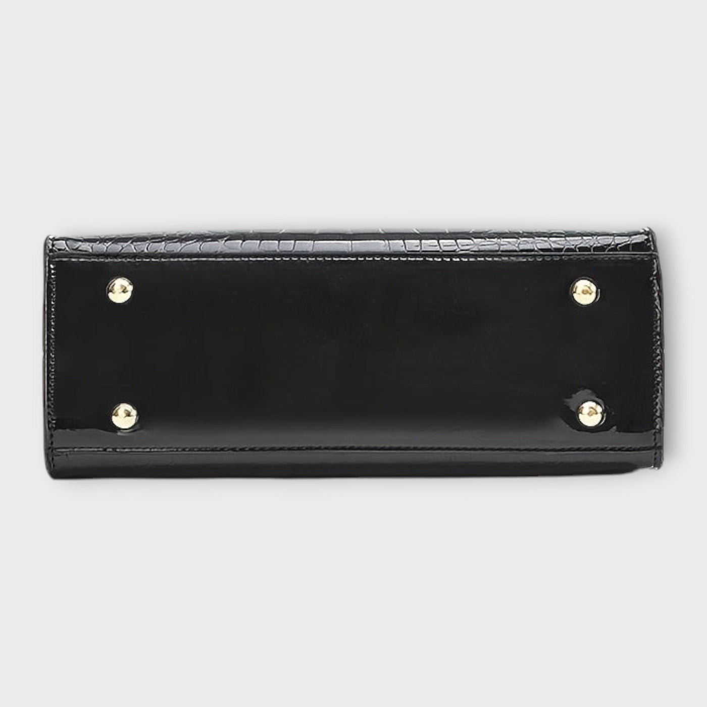 Olivia - Glänzende Krokodil-Muster Handtasche