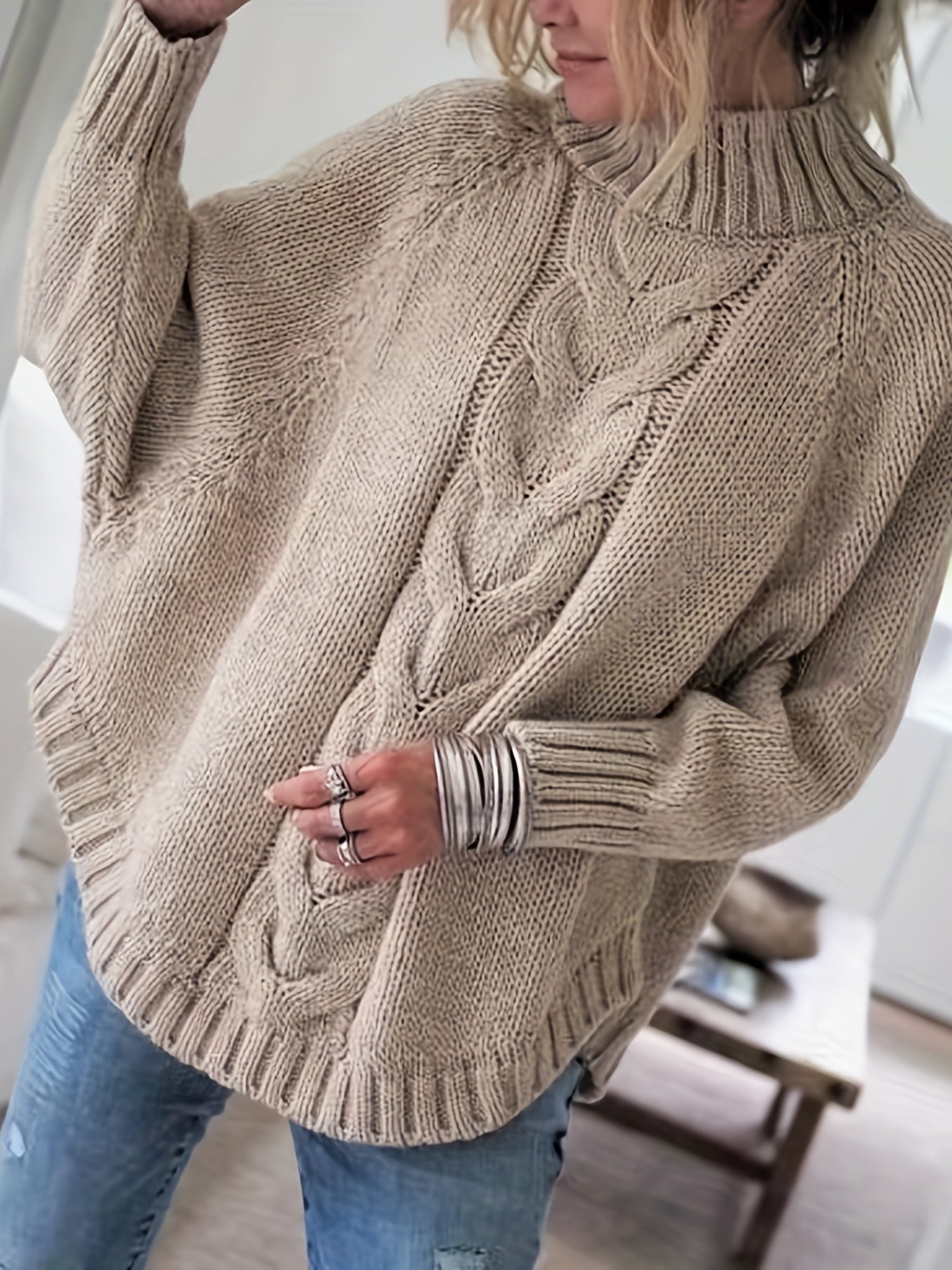Carla™ - Bequemer Vintage Kabelpullover