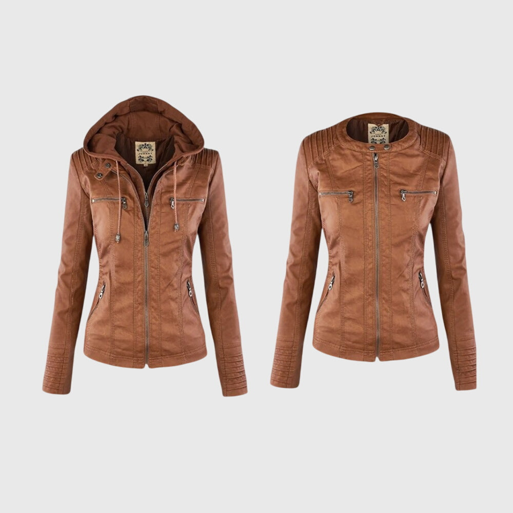 KAROLINE™ Die stilvolle und einzigartige Lederjacke