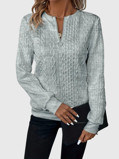 Nora™ | Sweater mit Reißverschluss