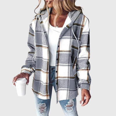 Martina™ | Damen Mesh-Knopfverschluss-Jacke