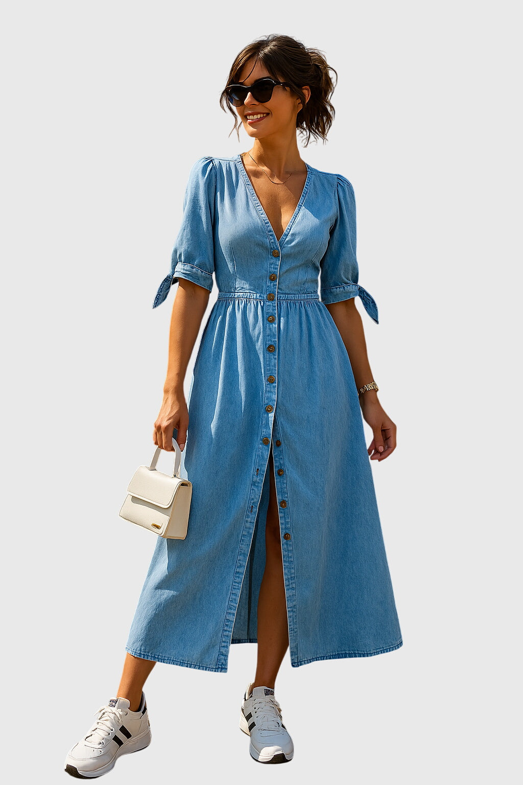 Jacqueline™ | Elegantes Denim-Kleid