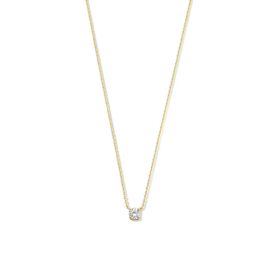 Ysavienna | Moissanit Stein Halskette 14k Gold