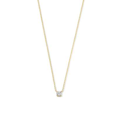 Ysavienna | Moissanit Stein Halskette 14k Gold