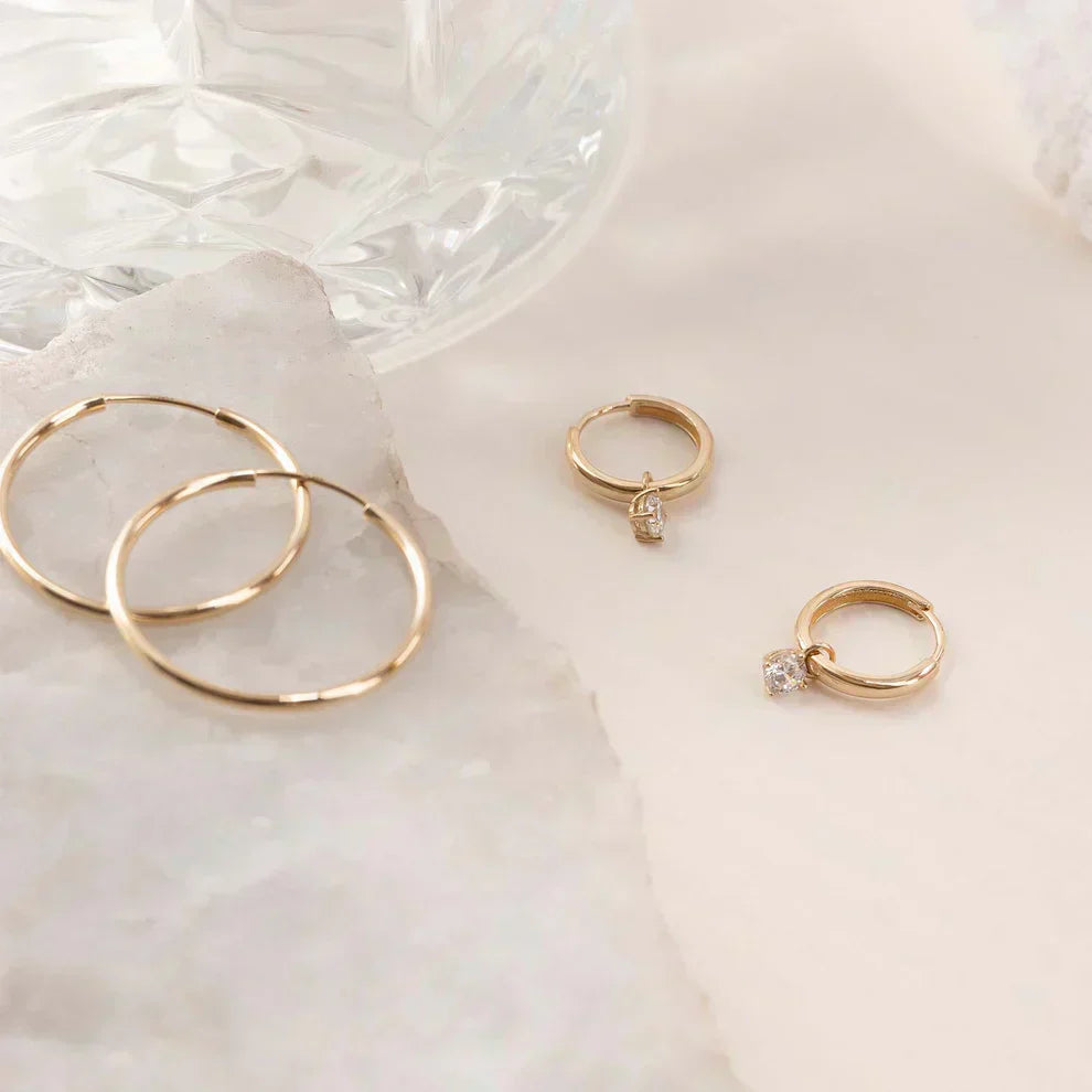 Amarissea | Mondstrahlenstein Creolen 14k Gold