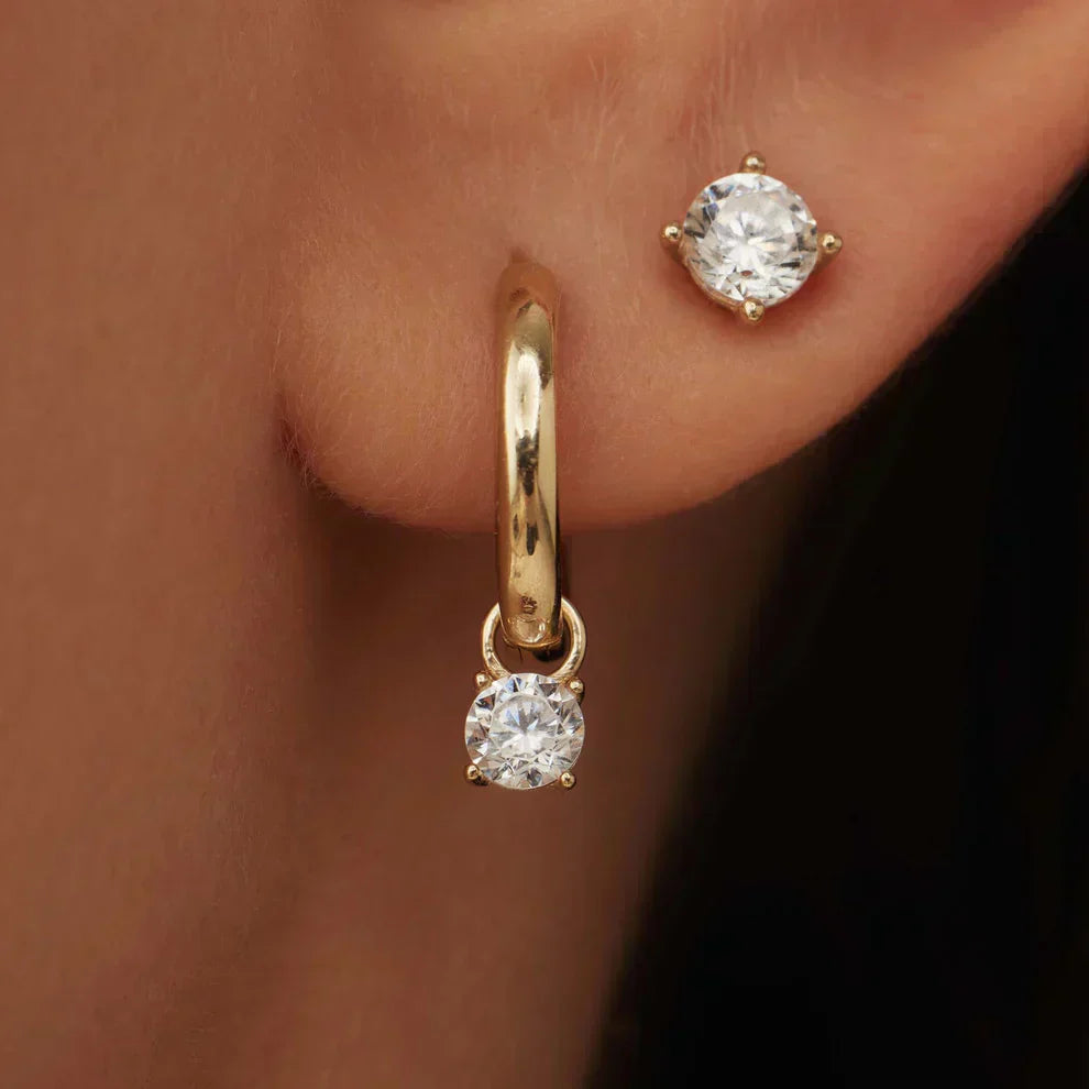 Amarissea | Mondstrahlenstein Creolen 14k Gold
