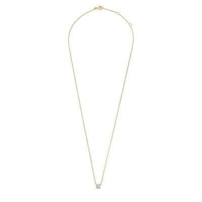 Ysavienna | Moissanit Stein Halskette 14k Gold