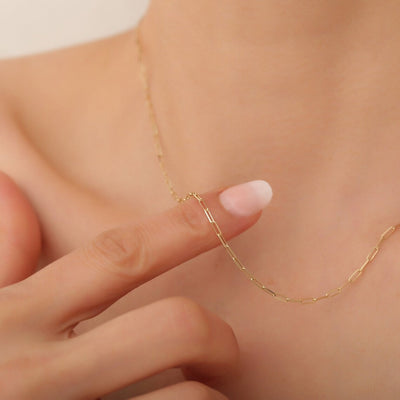Tiaralynn | Kleine Papier Halskette 18K Gold