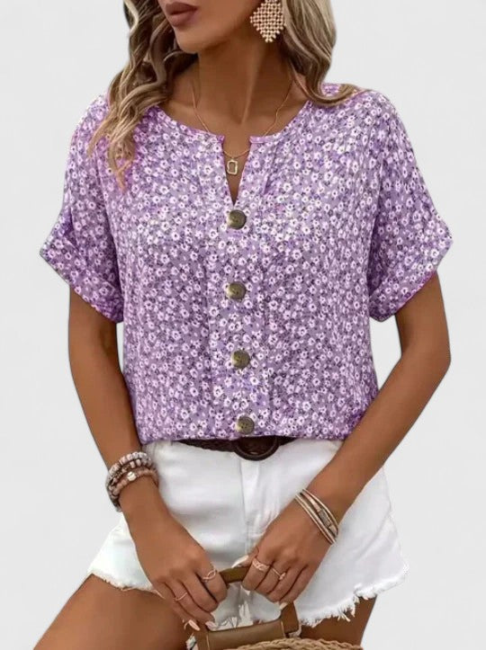 Sabine - Elegantes Floral Sommertop