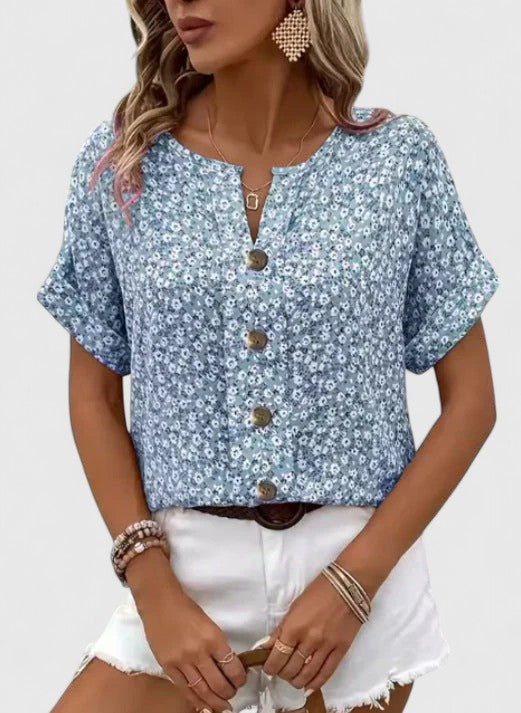 Sabine - Elegantes Floral Sommertop