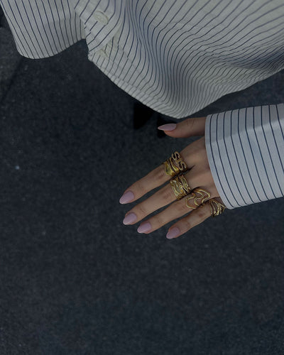Jaylinette | Großer Ring 18K Gold