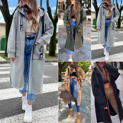 Maritza™ – Oversized Komfort Hoodie Mantel