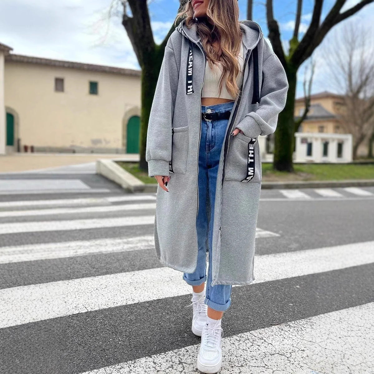 Maritza™ – Oversized Komfort Hoodie Mantel