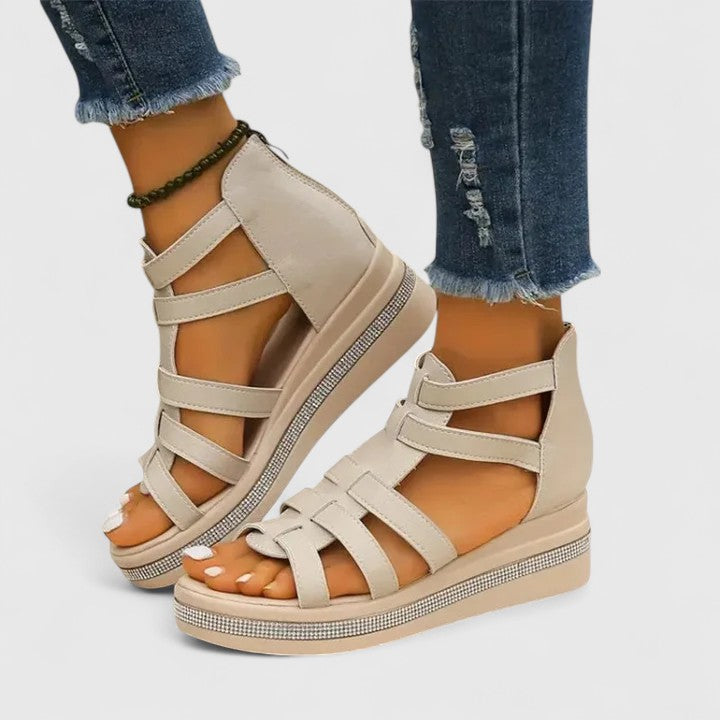 Kendall | Orthopädische Strass-Sandalen