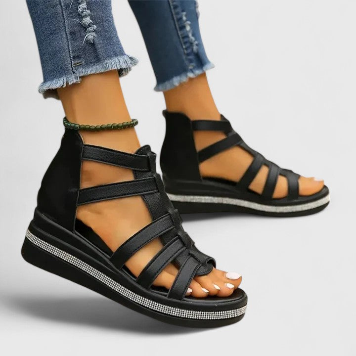 Kendall | Orthopädische Strass-Sandalen